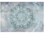 FOTOTAPETE Mandala Beton Blau 250x175 cm