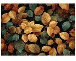 FOTOTAPETE Bl&auml;tter Natur Bunt 250x175 cm