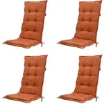 Sesselauflagen-Set Basic 4-tlg. Terracotta Hochlehner
