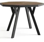 ESSTISCH Desmond achteckiger ausziehbarer, Arvadonna Chestnut 100-200/100/76 cm