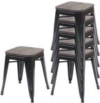 HOCKER HOLZ-SITZFL&Auml;CHE Schwarz