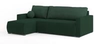 ECKSOFA SORGE Gr&uuml;n Pl&uuml;sch-Stoff mit Schlaffunktion