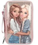 3-FACH FEDERTASCHE DOTS TOPModel rosa 7,5 x 13 x 20 cm
