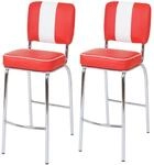 BARHOCKER Rot, Wei&szlig; 2er-Set