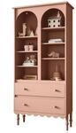 BABYREGAL BABUSHKA &ndash; Hohes Kinderregal, Nat&uuml;rlich Rosa