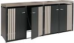 M&Uuml;LLTONNENVERKLEIDUNG Anthrazit, Beige