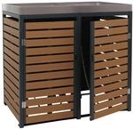 M&Uuml;LLTONNENVERKLEIDUNG Teak Dekor