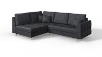 ECKSOFA Lorine Mikrofaser Anthrazit