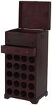WEINREGAL 20 FLASCHEN SCHUBLADE Braun