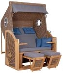 Strandkorb XL Sun Braun/Grau