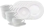 KAFFEESERVICE Gray Pearl wei&szlig; 18-tlg.