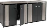 M&Uuml;LLTONNENVERKLEIDUNG Anthrazit, Silber
