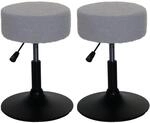 HOCKER Hellgrau 2er-Set