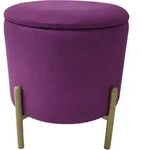 Hocker Logan Beere mit Stauraum