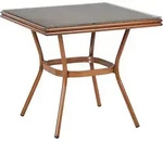 GARTENTISCH Dunkler Holzfarbton Caspri II