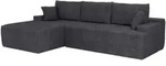 SOFA Coredo dunkelgrau Cord