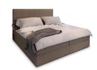 BOXBETT PISA 160x200 cm mit Matratze und Topper - Beige