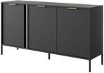 SIDEBOARD LORENZO 153/81/40 cm mit 3 T&uuml;ren Anthrazit