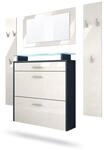 GARDEROBE Malea Fronten in Creme Hochglanz