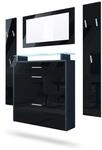 GARDEROBE Malea Fronten in Schwarz Hochglanz