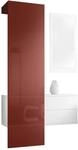 GARDEROBE Carlton Paneel in Bordeaux Hochglanz
