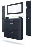 GARDEROBE Malea Fronten in Schwarz matt