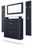 GARDEROBE Malea Fronten in Schwarz matt