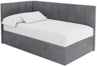 EINZELBETT Jugendbett mit Bettkasten Rechts, mit Matratze - LOVY 100x200...