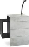 NACHTTISCH Queens Front in Beton Oxid Optik