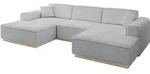 WOHNLANDSCHAFT IREA-U1 - 301x165x80 cm Grau