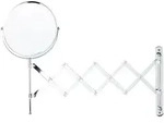 WANDSPIEGEL mit Ausziehfunktion 19 cm Silber Yvelines