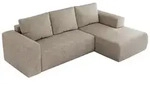 ECKSOFA TRENTINO L Beige Stukture - Rechts