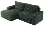 ECKSOFA BELLUNO L Gr&uuml;n Cord - Links