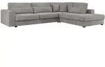 ECKSOFA Savona Grau Cord - rechts