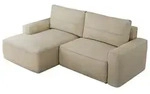 ECKSOFA BELLUNO L Beige Velvet - Links