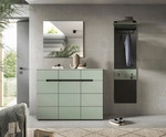 Garderobe CANU 3-teilig Grau, Graugr&uuml;n