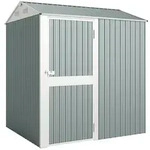 GER&Auml;TEHAUS Abschlie&szlig;bar Hellgrau 209/177/236 cm