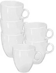 BECHER VIP. wei&szlig; 400 ml 6er Set