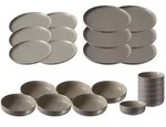 TELLER UND SCHALENSET Jasper taupe 24er Set