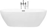 BADEWANNE FREISTEHEND 75x160x58 cm wei&szlig; Carrera
