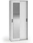 SCHWEBET&Uuml;RENSCHRANK Lano 90/205/40 cm 2-t&uuml;rig wei&szlig;