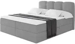 BOXBETT mit Matratze H4 - NINA - 160x200 cm - Hellgrau
