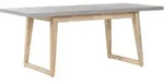 GARTENTISCH Beton/Akazienholz 180/90 cm Oria