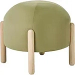 HOCKER Samtstoff Olivgr&uuml;n Gr&uuml;n Helen