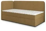 BOXBETT GINA 90x200 cm mit Matratze und Topper, H2+H3 - Orange