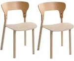 ESSZIMMERSTUHL 2er-Set Hellbeige Walden