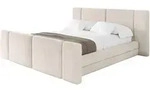 POLSTERBETT mit Bettkasten, Fu&szlig;teil und Lattenrost, Boxbett ohne Matratze -...