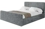 POLSTERBETT mit Bettkasten, Fu&szlig;teil und Lattenrost, Boxbett mit Matratze H3/H4...
