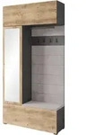Garderobe Tejo Anthrazit/Kastanieneiche