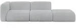 SOFA Ottomane Links MIRA-S3 296x89x70 Grau Cord